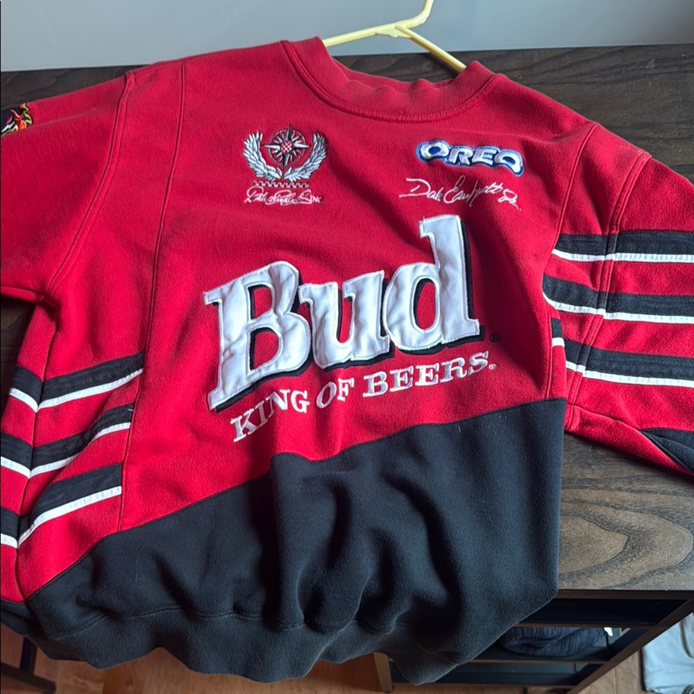Vintage Budweiser Dale Earnhardt nascar crew neck